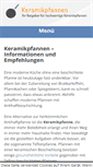 Mobile Screenshot of keramikpfannen.org
