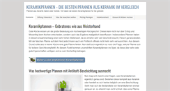 Desktop Screenshot of keramikpfannen.net